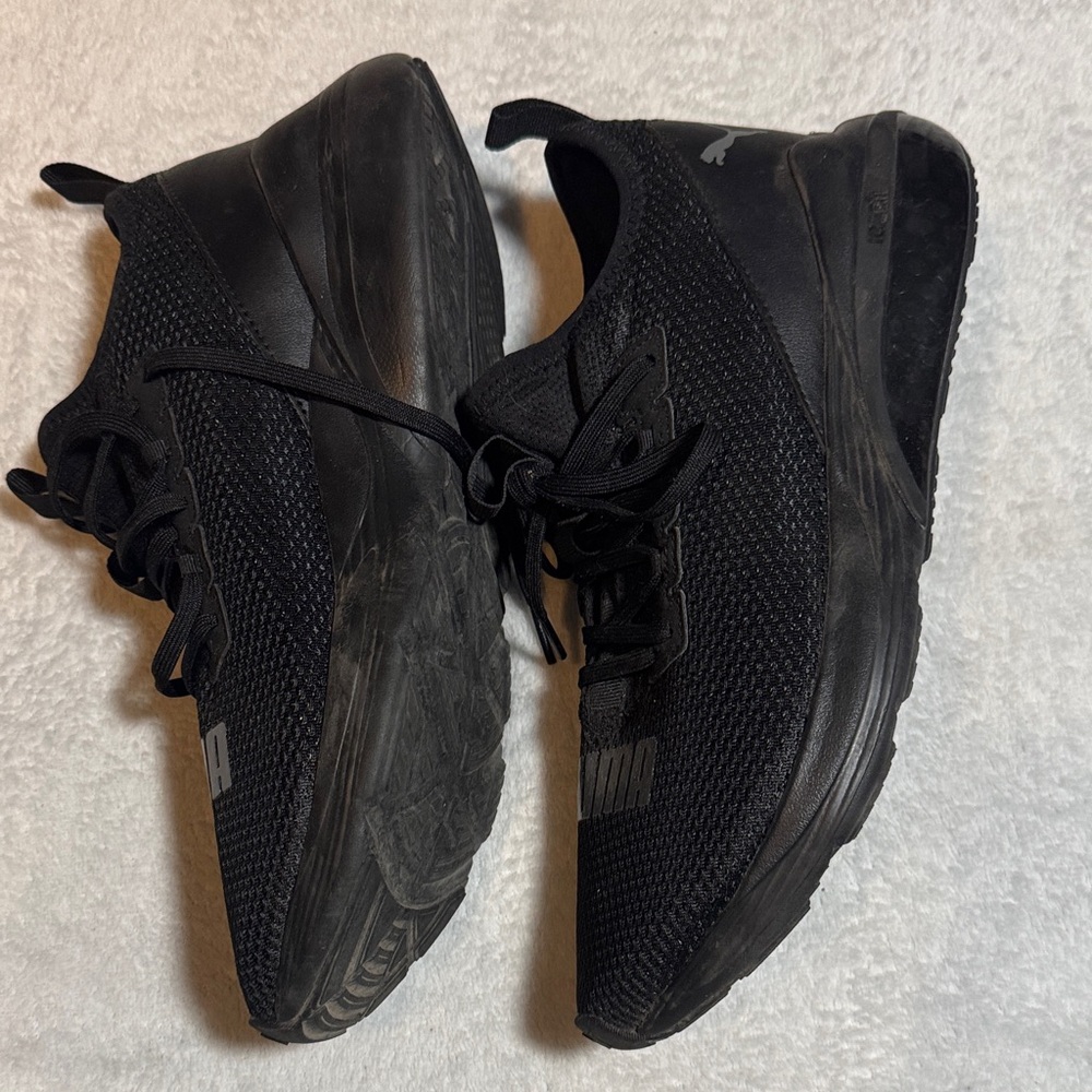 Puma Black Athletic Shoes - Picture 2 of 4